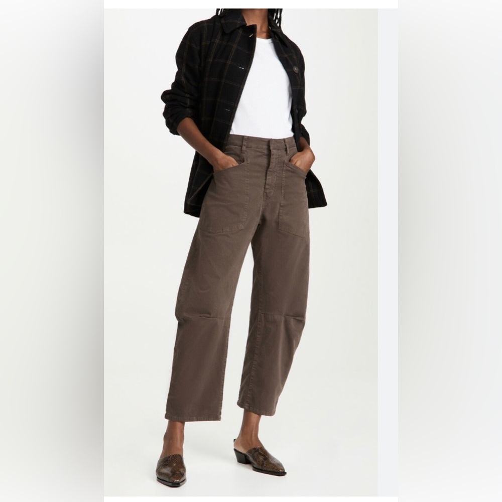 NWT Nili Lotan chocolate brown Shon pants size 2
